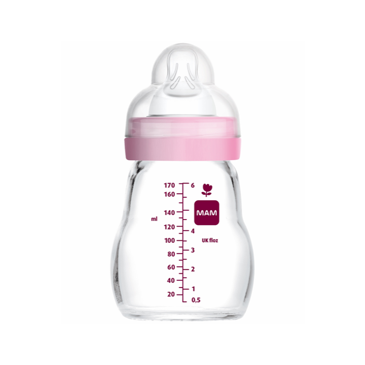 Mamadera 0+ 170 mL Vidrio Niña