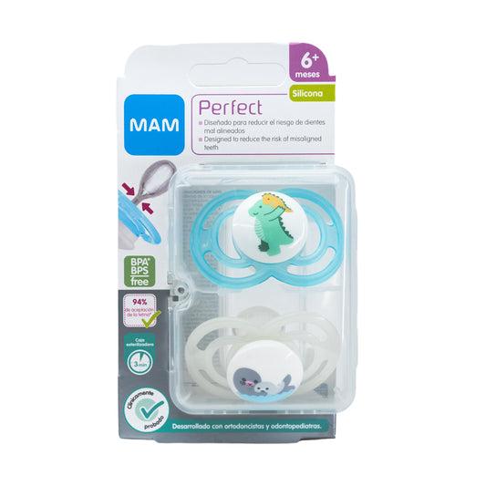 Chupete Silicona 6+ Perfect Unisex 1 (x2)