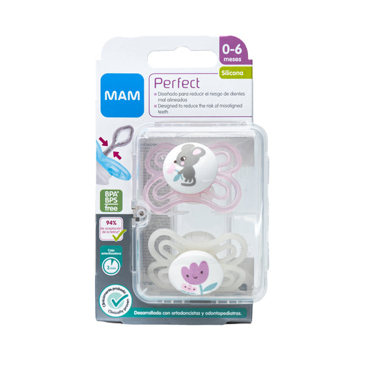 Chupete Silicona 0+ Perfect Niña (x2)