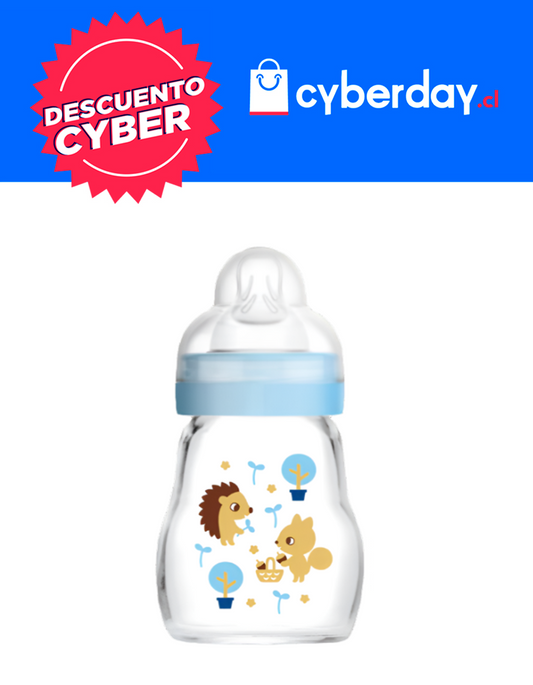 Mamadera 0+ 170 mL Vidrio Niño