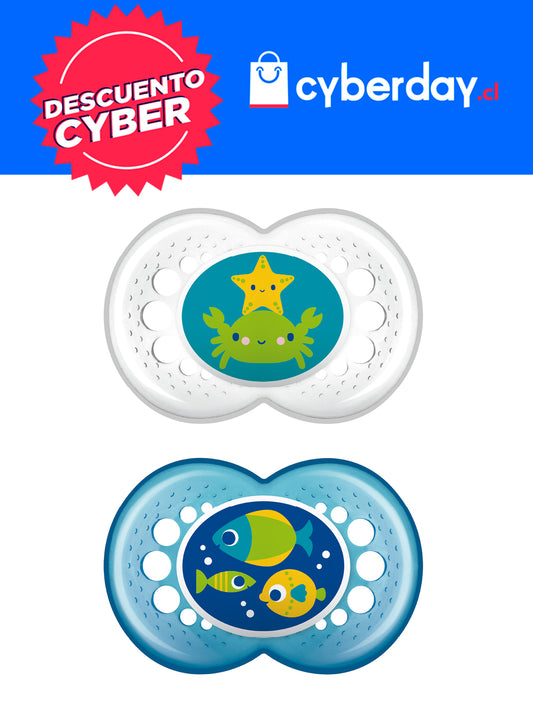 Chupete Silicona Crystal 6+ Unisex 1 (x2)