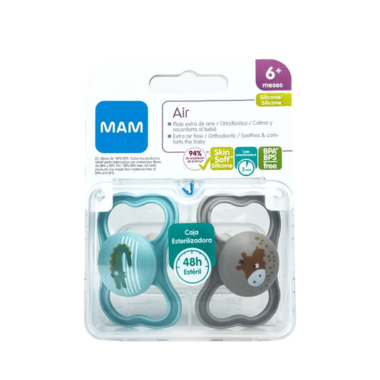 Chupete Silicona Air 6+ Unisex 1 (x2)