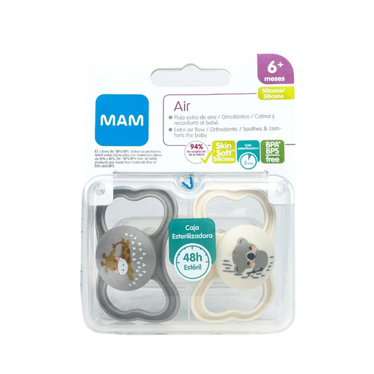 Chupete Silicona Air 6+ Unisex 2 (x2)