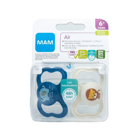 Chupete Silicona Air 6+ Niño (x2)