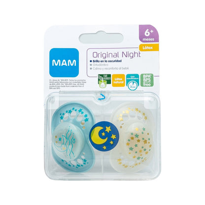 Chupete Silicona Night 6+ Unisex 2 (x2)