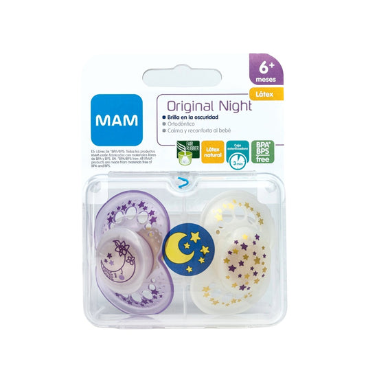 Chupete Silicona Night 6+ Niña (x2)