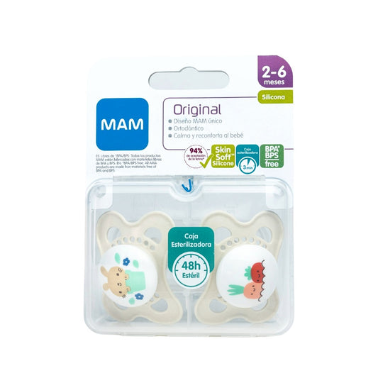 Chupete Silicona 2-6 Original Unisex (x2)