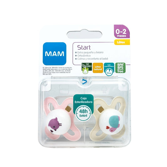 Chupete Látex 0+ Original Start Niña (x2)