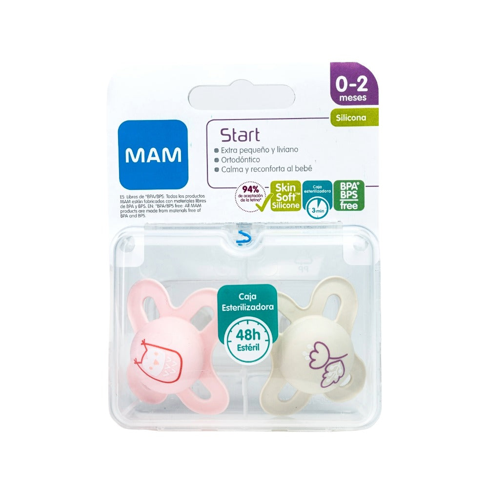 Chupete Silicona 0+ Original Start Niña (x2)