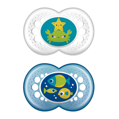 Chupete Silicona Crystal 6+ Unisex 1 (x2)