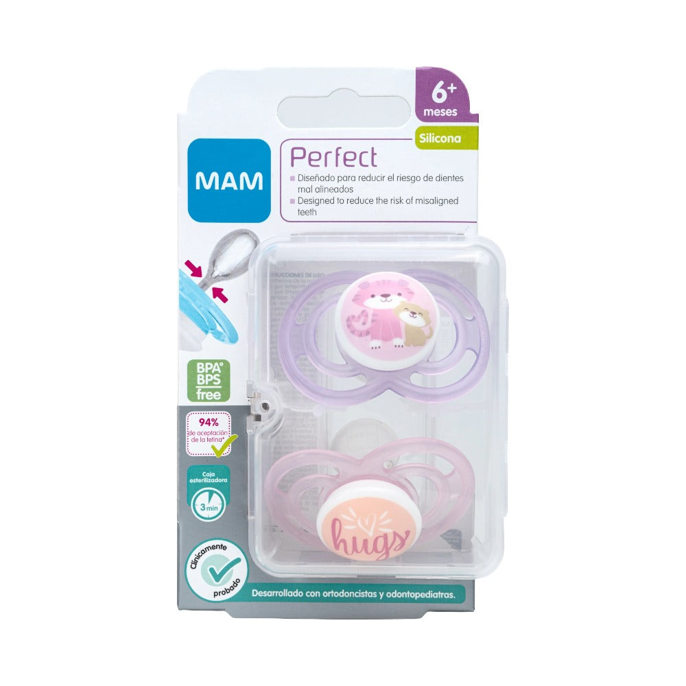 Chupete Silicona 6+ Perfect Niña (x2)