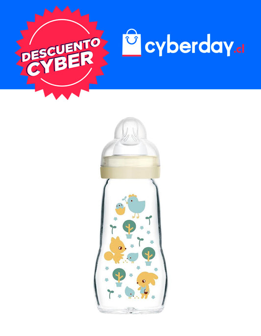 Mamadera 2+ 260 mL Vidrio Unisex