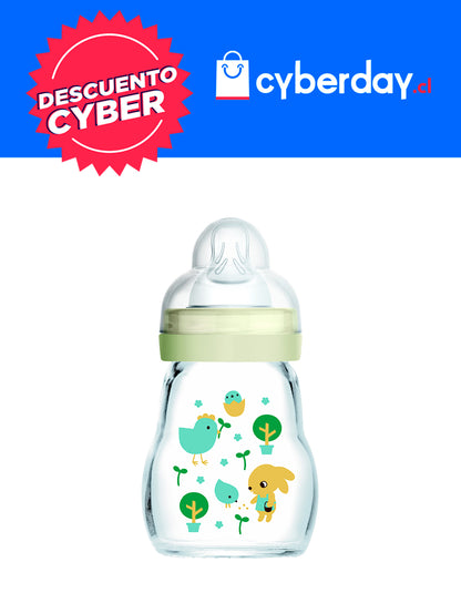 Mamadera 0+ 170 mL Vidrio Unisex