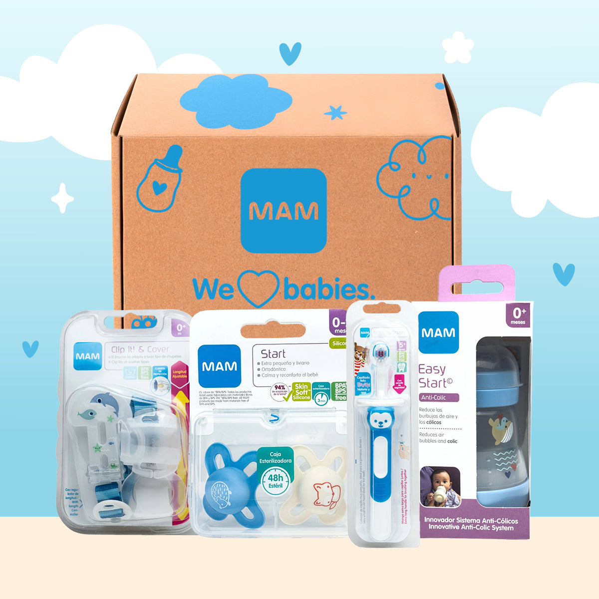 MAM – Sweet Beginnings Essential Baby Boy Box