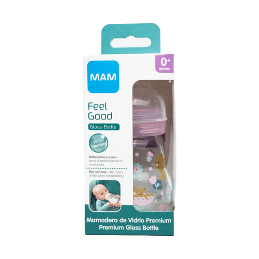 Mamadera 0+ 170 mL Vidrio Niña