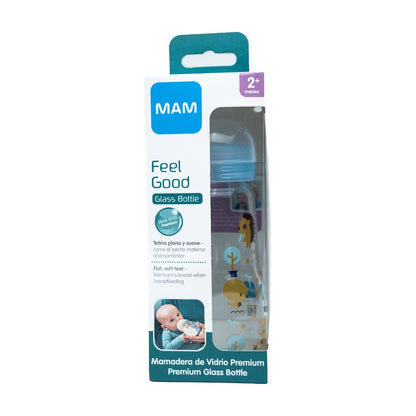 Mamadera 2+ 260 mL Vidrio Niño
